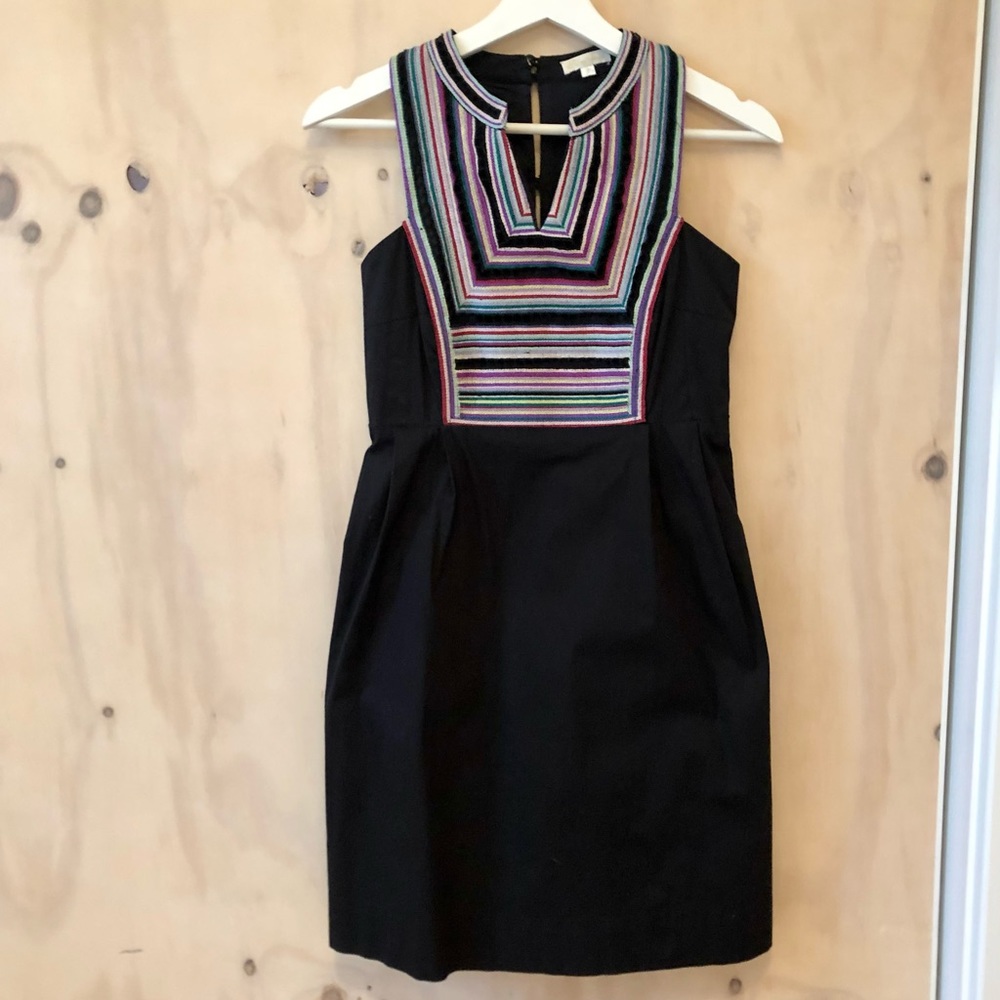 Shoshanna embroidered dress Size P